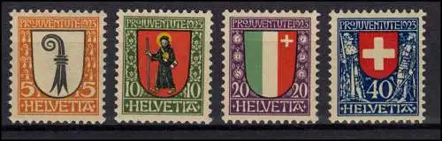 Schweiz 185 - 188 Pro Juventute 1923 komplett, postfrisch **