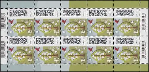 3704 Briefbaum 45 Cent - 10er-Bogen ** postfrisch