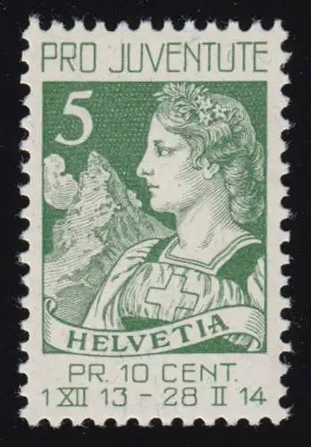 Schweiz 117 Pro Juventute 1913, postfrisch **