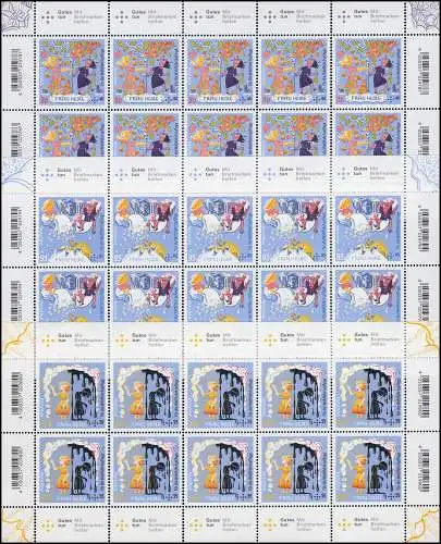 3585-3587 Wofa Grimms Märchen: Frau Holle - Zehnerbogen-Satz **