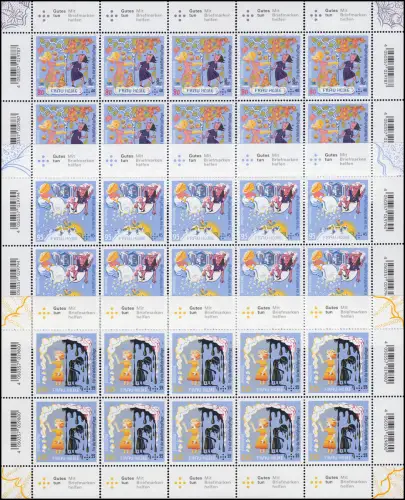 3585-3587 Wofa Grimms Märchen: Frau Holle - Zehnerbogen-Satz **