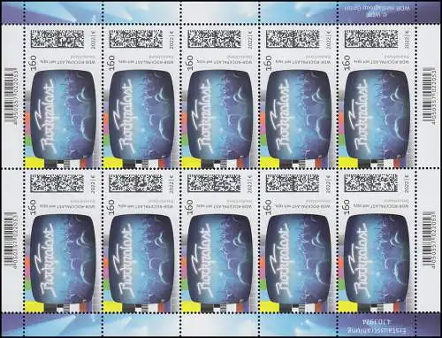 3725 Deutsche Fernsehlegenden: Rockpalast - 10er-Bogen ** postfrisch