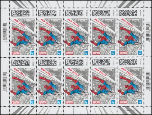 3697 Spider-Man - 10er-Bogen ** postfrisch