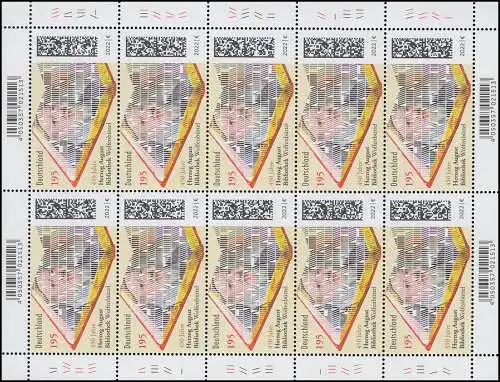 3683 Herzog August Bibliothek Wolfenbüttel - 10er-Bogen ** postfrisch