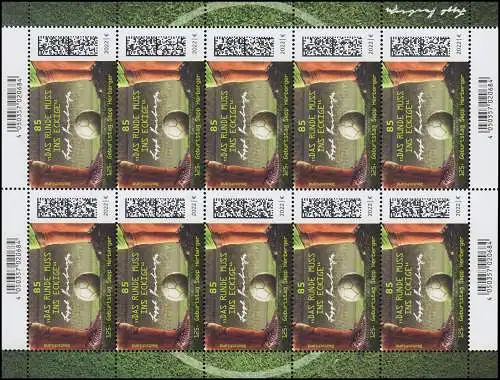 3675 Fußballtrainer Sepp Herberger - 10er-Bogen ** postfrisch