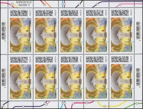 3674 Heidelberger Platz Berlin - 10er-Bogen ** postfrisch