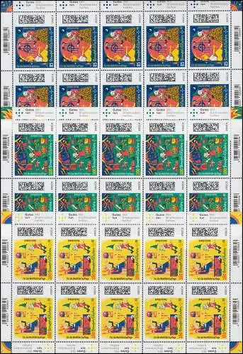 3664-3666 Wofa Märchen Rumpelstilzchen - Zehnerbogen-Satz **