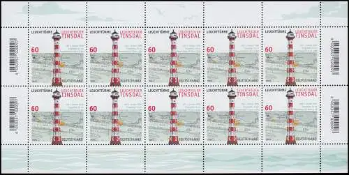 3615 Leuchttürme: Leuchtfeuer Tinsdal - 10er-Bogen ** postfrisch