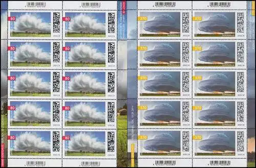 3613-3614 Himmelsereignisse: Gewitter und Superzellen - Zehnerbogen-Satz **