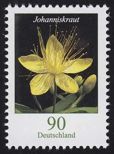 3304 Blume Johanniskraut 90 Cent, postfrisch **