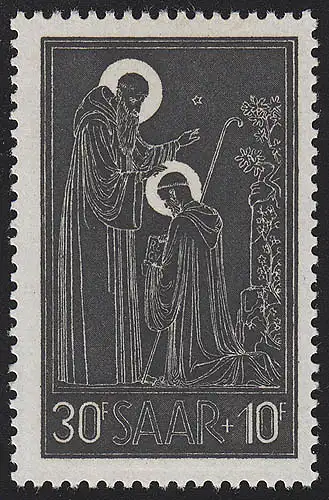 Saarland 347 Benediktiner-Abtei Tholey 1953, postfrisch **
