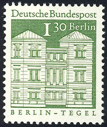 284 Deutsche Bauwerke 1,30 DM Schloß Tegel, postfrisch **