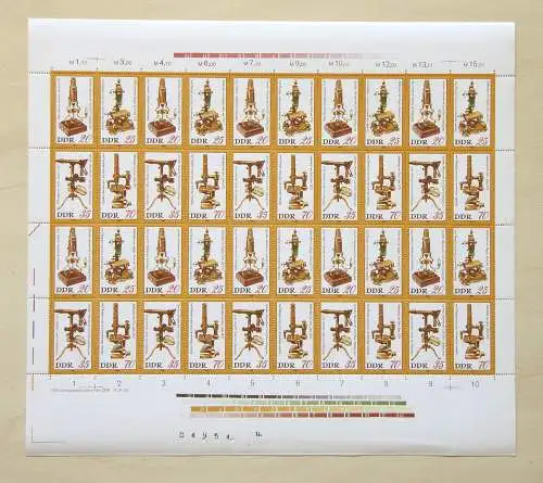 2534-2537 Mikroskope 1980, ZD-Bogen, **
