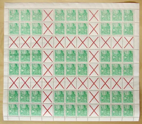 MHB 7 - Fünfjahrplan, Markenheftchenbogen **