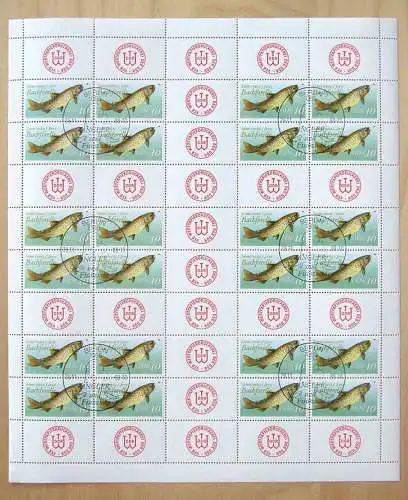 MHB 19C - Süßwasserfische, Unterrand NICHT durchgezähnt, ESST 29.11.88