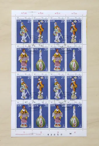 2468-2471 Porzellan 1979, ZD-Bogen, FN 1 ESST