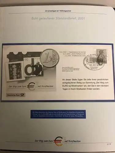 Der Weg zum Euro - Sammlung der Post im Vordruckalbum