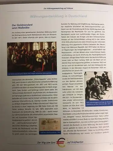 Der Weg zum Euro - Sammlung der Post im Vordruckalbum