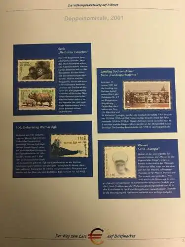 Der Weg zum Euro - Sammlung der Post im Vordruckalbum