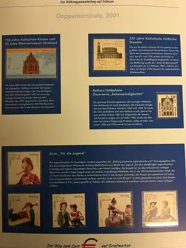 Der Weg zum Euro - Sammlung der Post im Vordruckalbum
