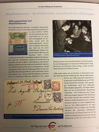 Der Weg zum Euro - Sammlung der Post im Vordruckalbum
