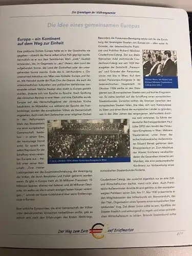 Der Weg zum Euro - Sammlung der Post im Vordruckalbum