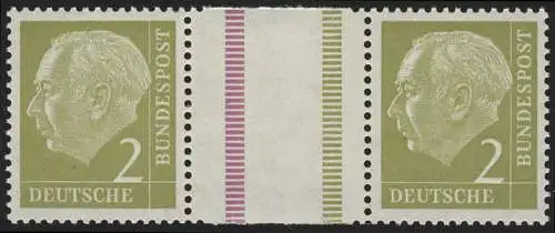 WZ10 Zusammendruck Heuss, postfrisch **