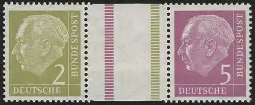 WZ11 Zusammendruck Heuss, postfrisch **