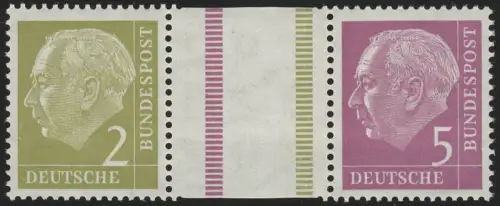 WZ11 Zusammendruck Heuss, postfrisch **