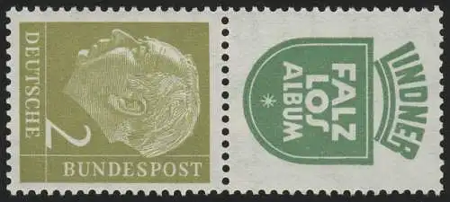 S37 Zusammendruck Heuss, postfrisch **