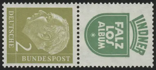 S37 Zusammendruck Heuss, postfrisch **