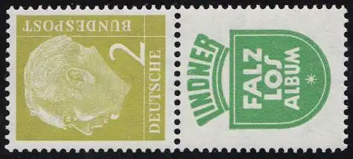 S39 Zusammendruck Heuss, postfrisch **
