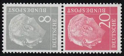 S49X Zusammendruck Heuss, postfrisch **