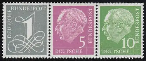 W18YI Zusammendruck Heuss, postfrisch **