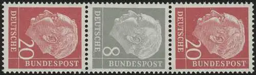 S52YII Zusammendruck Heuss, postfrisch **