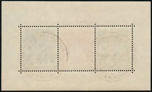 Block 1 Währungsgeschädigte - zwei Ersttagssonderstempel Berlin 17.12.49