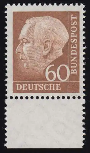 262v Heuss II 60 Pf Unterrand ** postfrisch