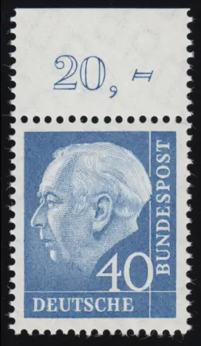 260w Heuss II 40 Pf Oberrand ** postfrisch