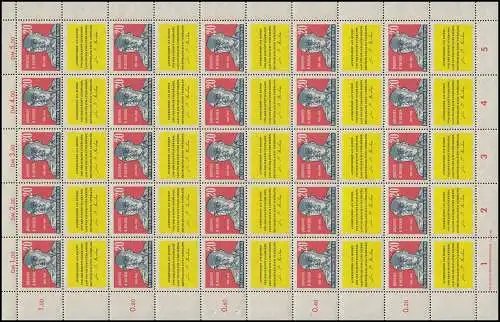 732 Becher 1959, ZD-Bogen, postfrisch **