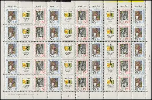 1052-1053 Messe Leipzig 1964, ZD-Bogen, FN1 **