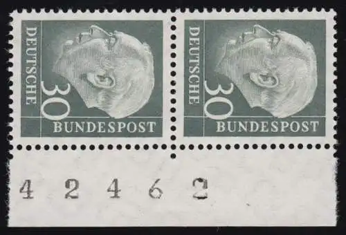 259w Heuss II 30 Pf Randziffern ** postfrisch