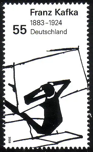 2680 Franz Kafka, 10 Einzelmarken, postfrisch **