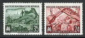 380-381 Leipziger Messe 1953, Satz postfrisch **