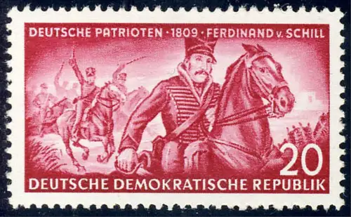 400 XII Ferdinand von Schill 20 Pf Wz.2 XII, postfrisch **