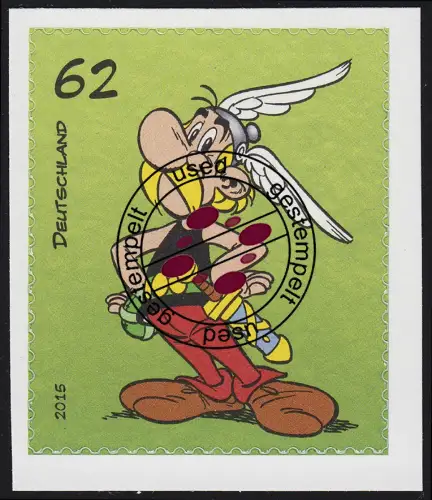 3178 Asterix 62 Cent selbstklebend aus MH 101, gestempelt Bedarfs-O