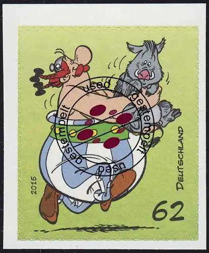 3179 Obelix 62 Cent selbstklebend aus MH 101 Asterix, gestempelt Bedarfs-O