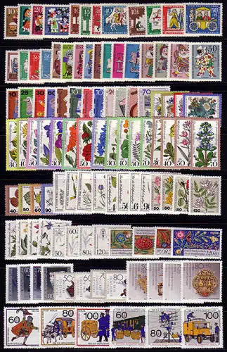 Berlin-Wohlfahrtsmarken 1964-1990, 27 Sätze, komplette Sammlung, postfrisch **