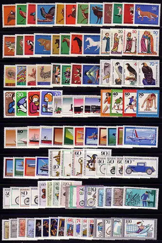 Berlin-Jugendmarken 1965-1990, 26 Sätze, komplette Sammlung, postfrisch **