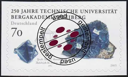 3198 Bergakademie Freiberg selbstklebend aus FB 52, gestempelt Bedarfs-O