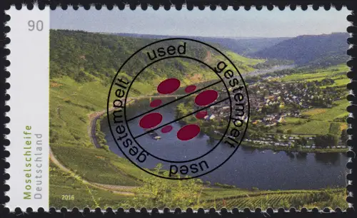 3225 Panorama: Moselschleife, nassklebend, links, O